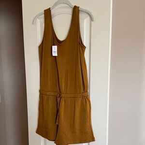 Lou & Grey Mustard Jumpsuit NWT